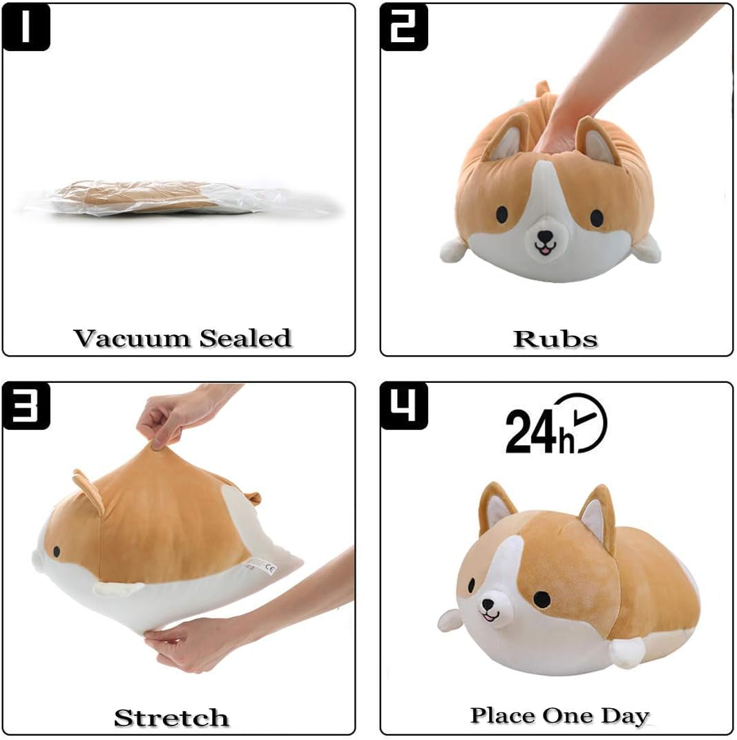 11.8in Corgi Dog Plushie Pillow