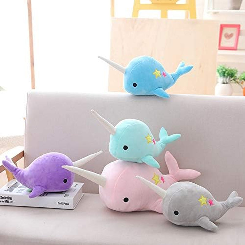 Teal Narwhal Plushie 
