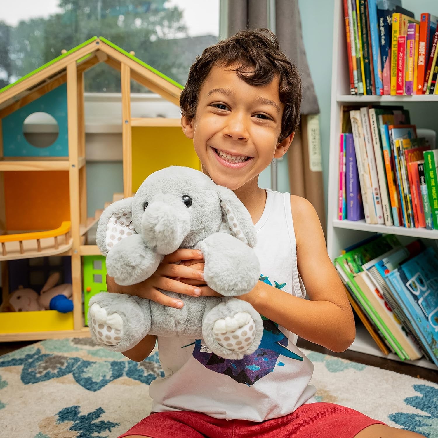 10in Gray Elephant Plushie 