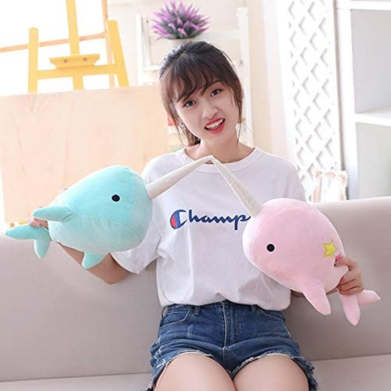 Teal Narwhal Plushie 