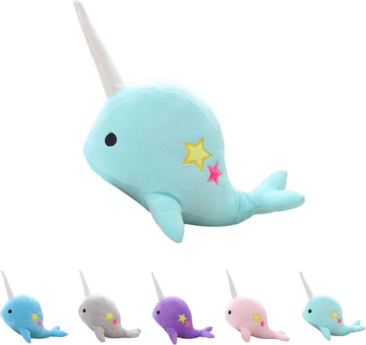 Teal Narwhal Plushie 